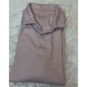 Untuckit Men’s Large Short Sleeve 100% Cotton Golf Polo Shirt